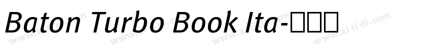 Baton Turbo Book Ita字体转换